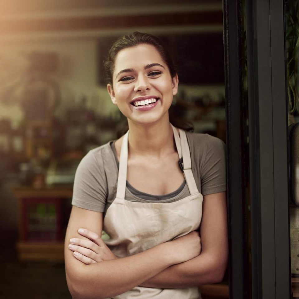 smiling young woman