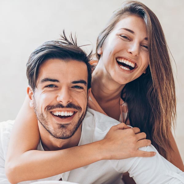 laughing young couple